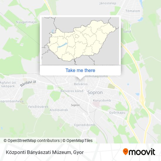 Központi Bányászati Múzeum map