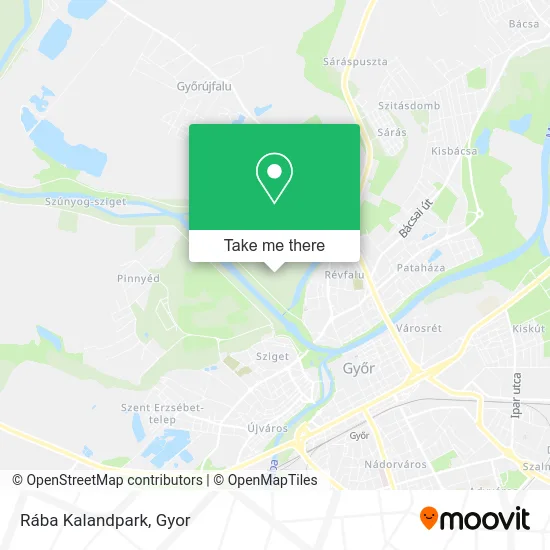 Rába Kalandpark map