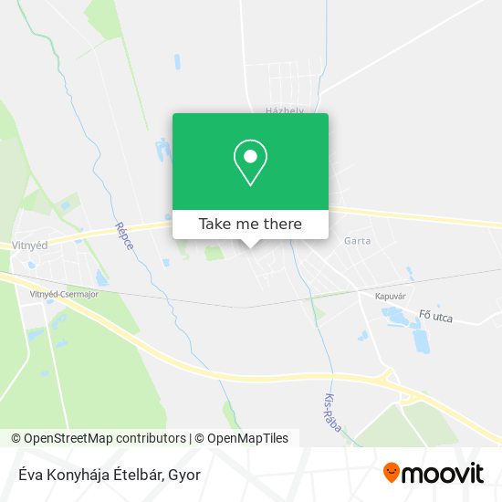 Éva Konyhája Ételbár map