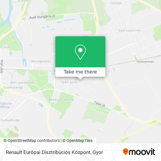 Renault Európai Disztribúciós Központ map