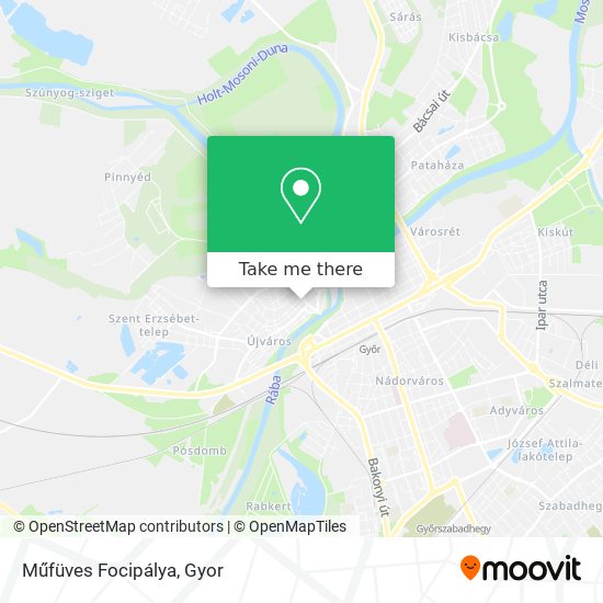 Műfüves Focipálya map