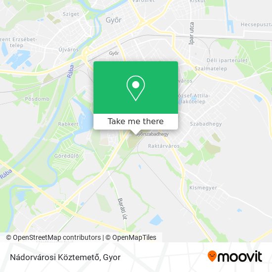 Nádorvárosi Köztemető map