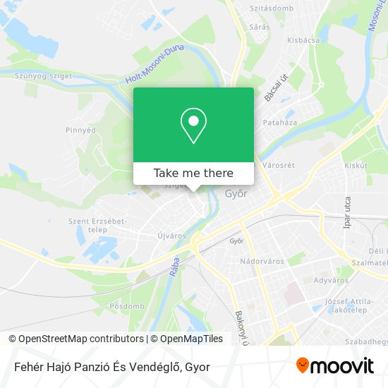 Fehér Hajó Panzió És Vendéglő map