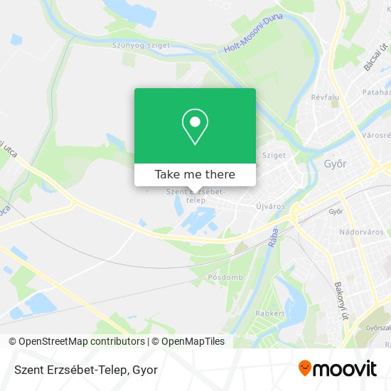 Szent Erzsébet-Telep map