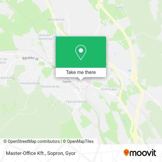 Master-Office Kft., Sopron map