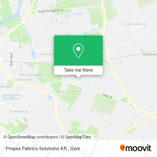 Propex Fabrics Solutions Kft. map