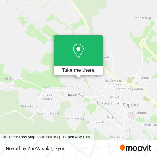 Novothny Zár-Vasalat map