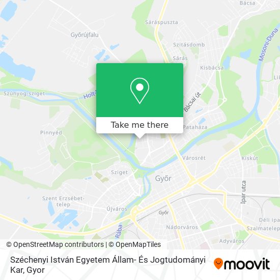 Széchenyi István Egyetem Állam- És Jogtudományi Kar map