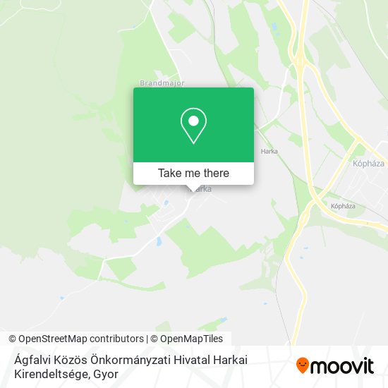Ágfalvi Közös Önkormányzati Hivatal Harkai Kirendeltsége map