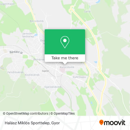 Halász Miklós Sporttelep map
