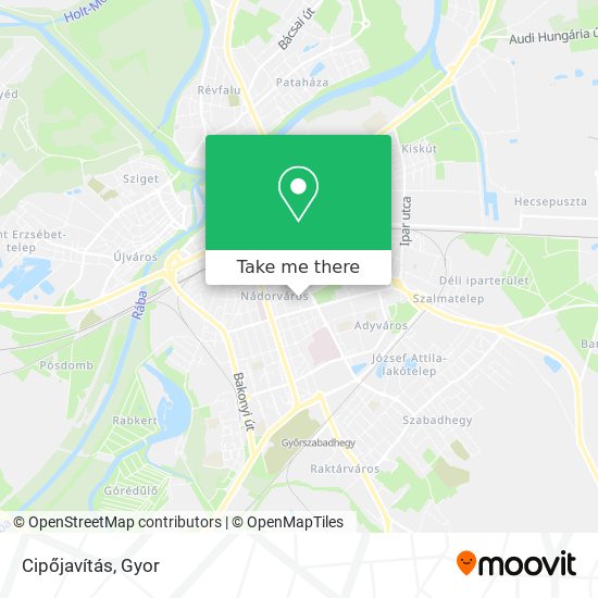 Cipőjavítás map