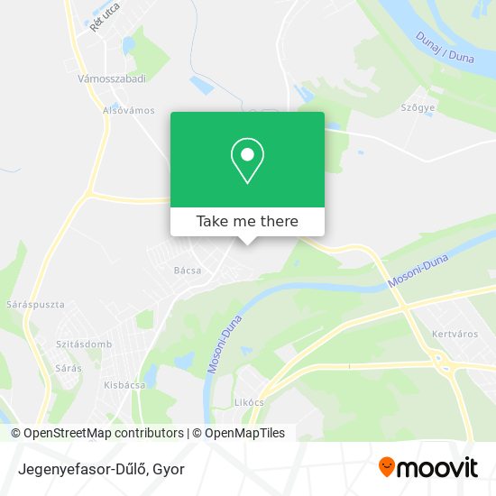 Jegenyefasor-Dűlő map