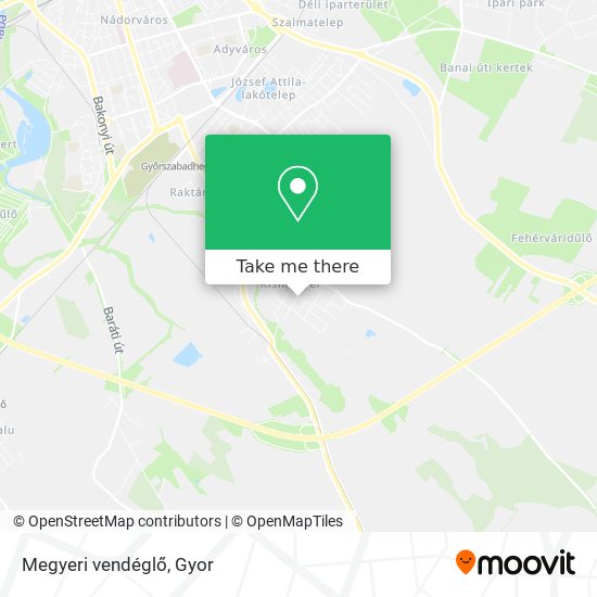 Megyeri vendéglő map