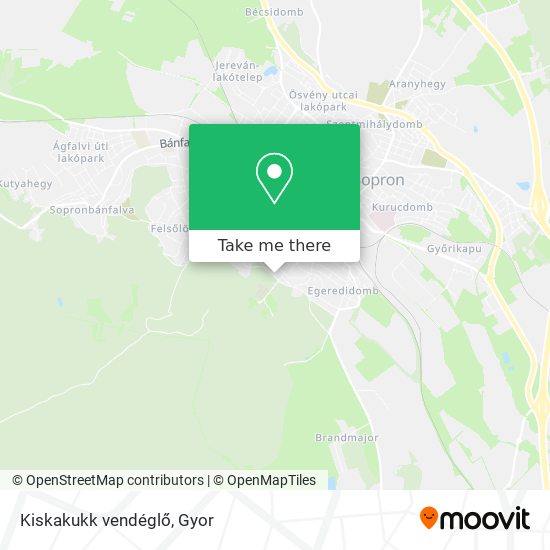Kiskakukk vendéglő map
