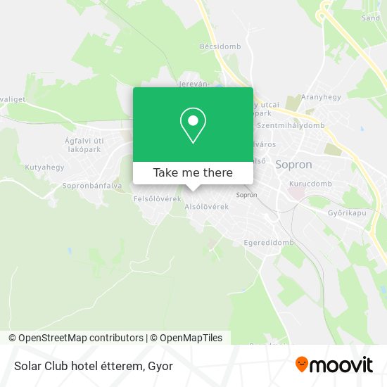 Solar Club hotel étterem map