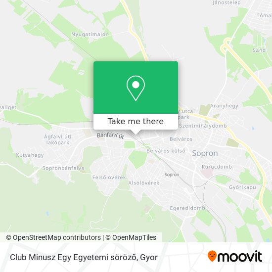 Club Minusz Egy Egyetemi söröző map
