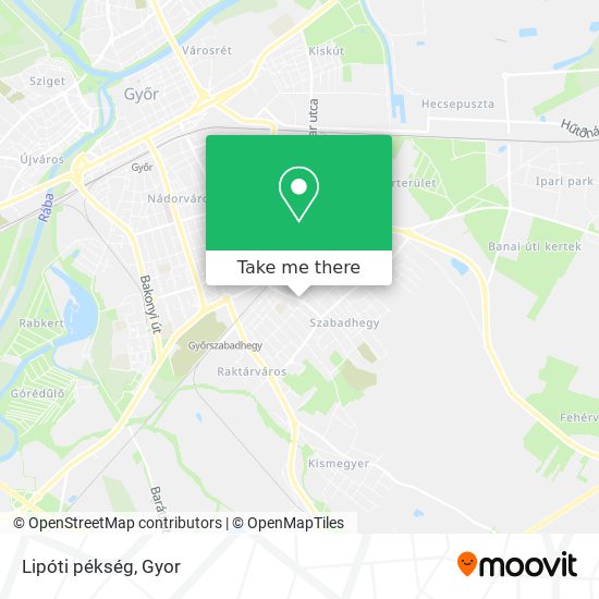 Lipóti pékség map