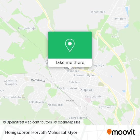 Honigsopron Horváth Méhészet map