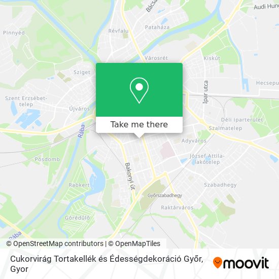 Cukorvirág Tortakellék és Édességdekoráció Győr map