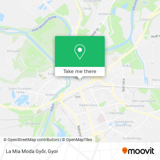 La Mia Moda Győr map