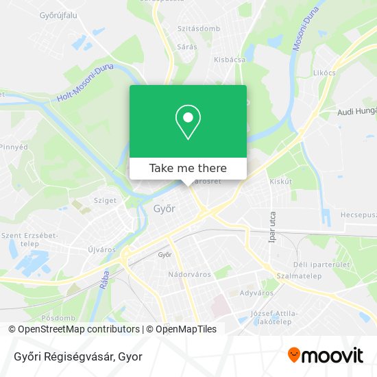 Győri Régiségvásár map
