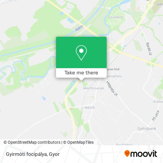 Gyirmóti  focipálya map
