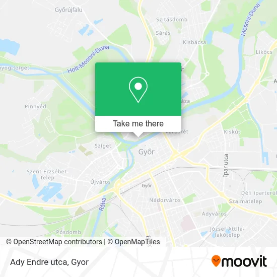 Ady Endre utca map