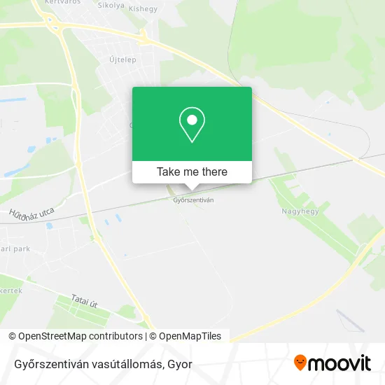 Győrszentiván vasútállomás map
