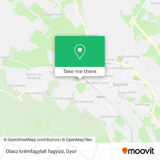 Olasz krémfagylalt fagyizó map