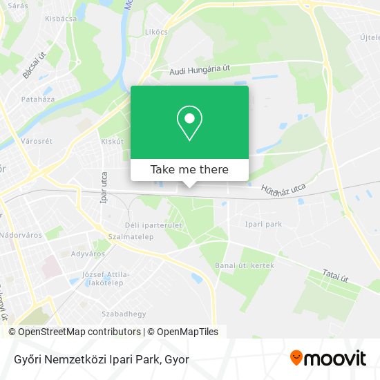 Győri Nemzetközi Ipari Park map