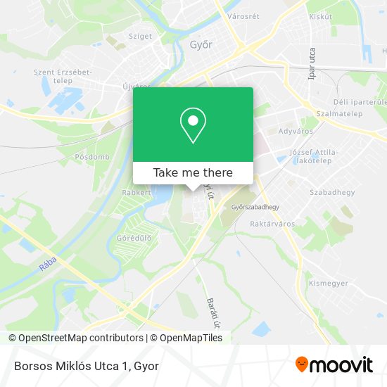 Borsos Miklós Utca 1 map