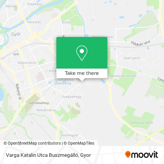 Varga Katalin Utca Buszmegálló map