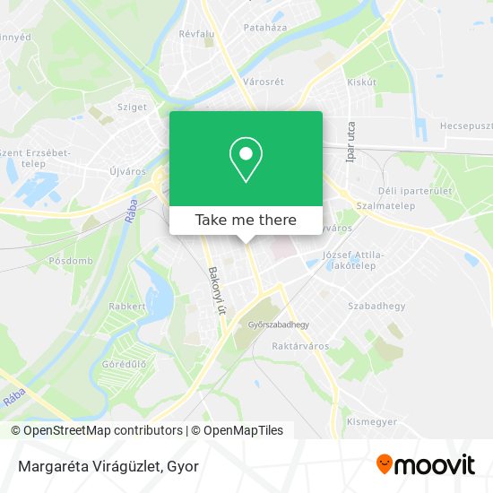 Margaréta Virágüzlet map