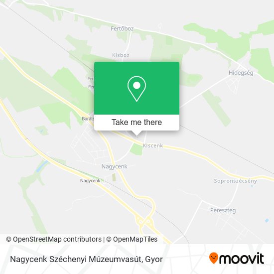Nagycenk Széchenyi Múzeumvasút map