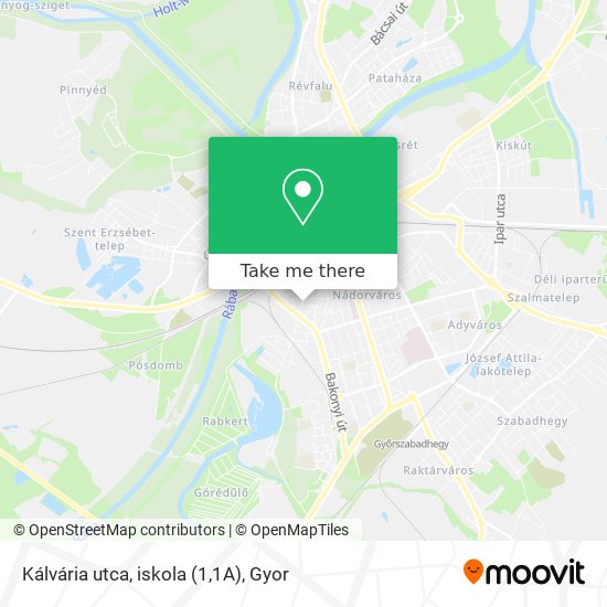 Kálvária utca, iskola (1,1A) map