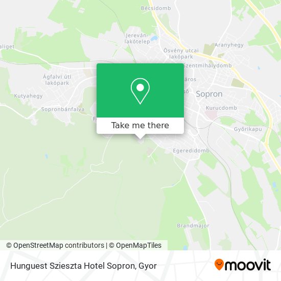 Hunguest Szieszta Hotel Sopron map