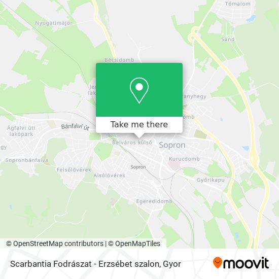 Scarbantia Fodrászat - Erzsébet szalon map
