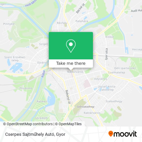 Cserpes Sajtműhely Autó map