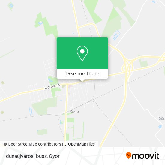 dunaújvárosi busz map