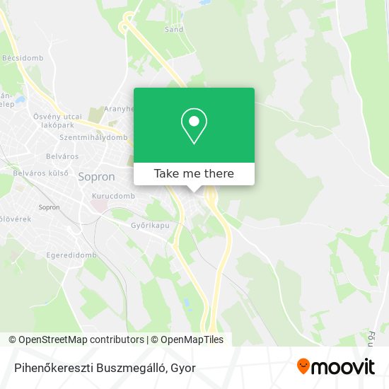 Pihenőkereszti Buszmegálló map