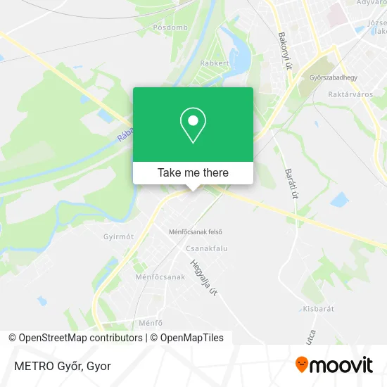 METRO Győr map