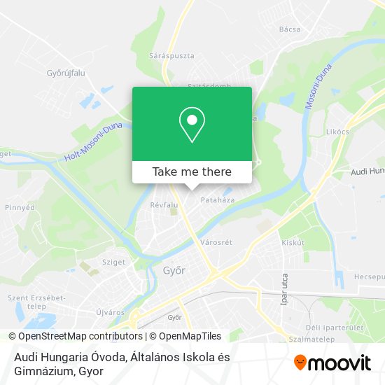 Audi Hungaria Óvoda, Általános Iskola és Gimnázium map