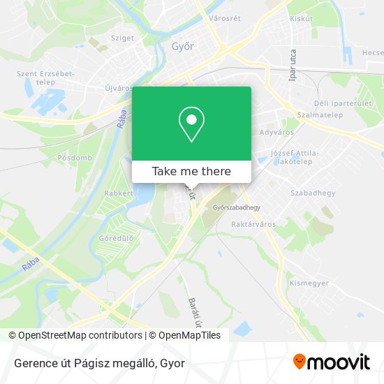 Gerence út Págisz megálló map