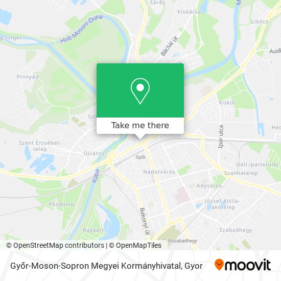 Győr-Moson-Sopron Megyei Kormányhivatal map
