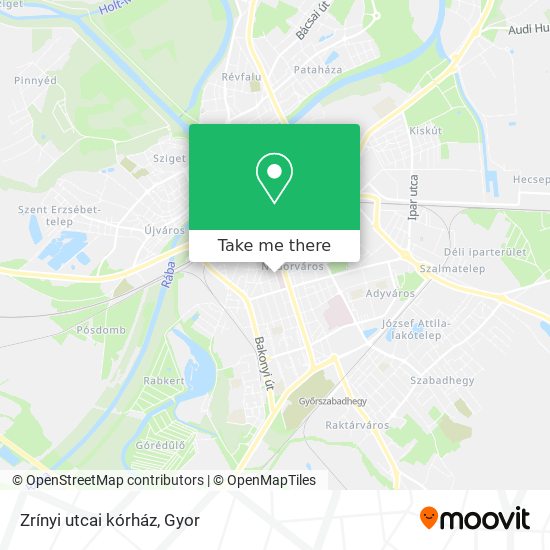 Zrínyi utcai kórház map