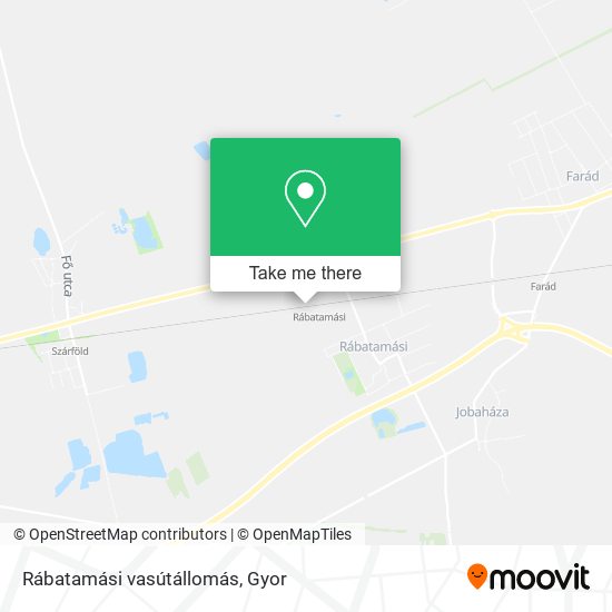 Rábatamási vasútállomás map