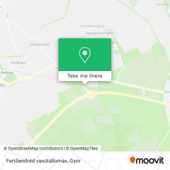 Fertőendréd vasútállomás map