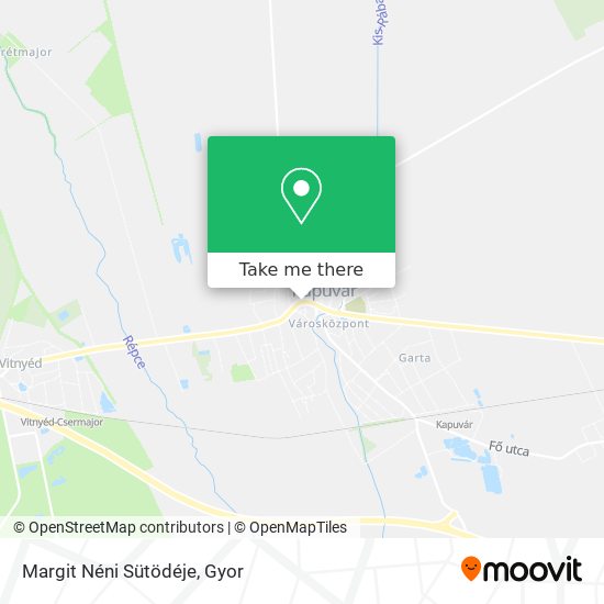 Margit Néni Sütödéje map