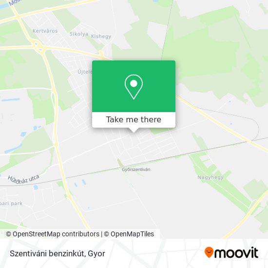Szentiváni benzinkút map