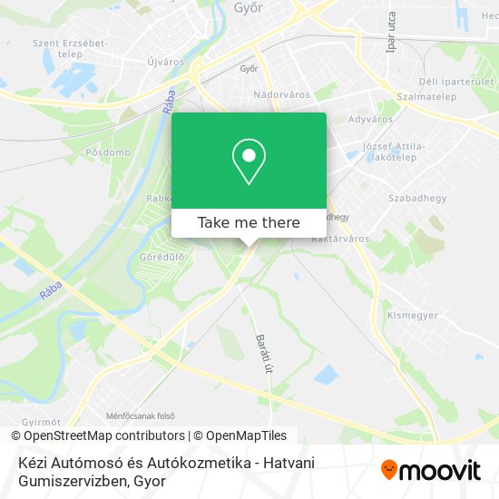 Kézi Autómosó és Autókozmetika  - Hatvani Gumiszervizben map